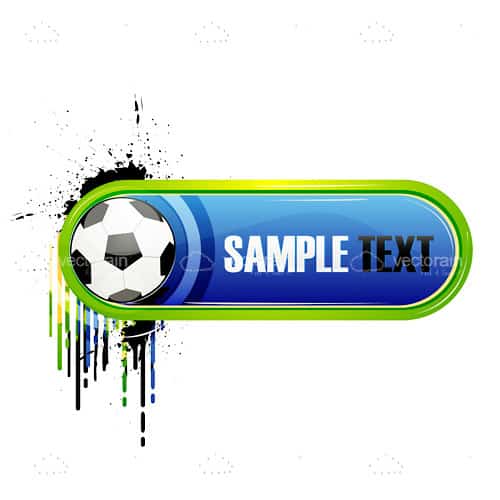 Coloured Football Company Logo with Sample Text